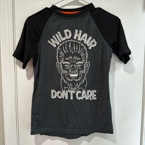 Size 10/12 youth‎ T-shirt. Wild Hair Don’t Care. Halloween brand